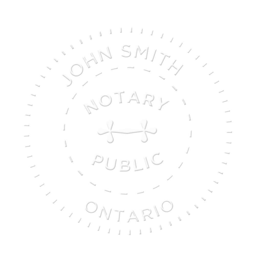 Ontario Canada Notary seal 1 5/8'' diameter getstamps.ca