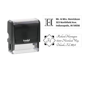 Monogram Stamps rectangular | getstamps.ca