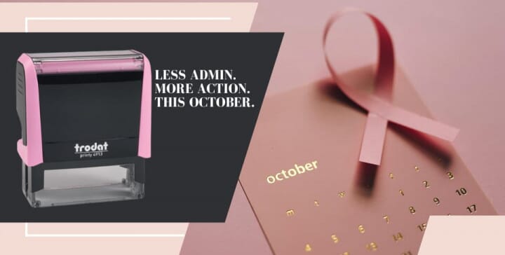 Supporting Breast Cancer Awareness Month — Together we stamp out admin burdens and free up time for what counts