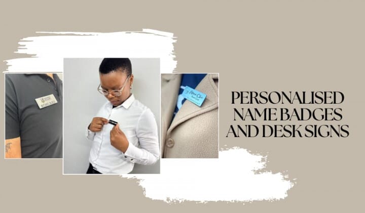 Personalized Name Badges & Desk Signs for Canadian Businesses