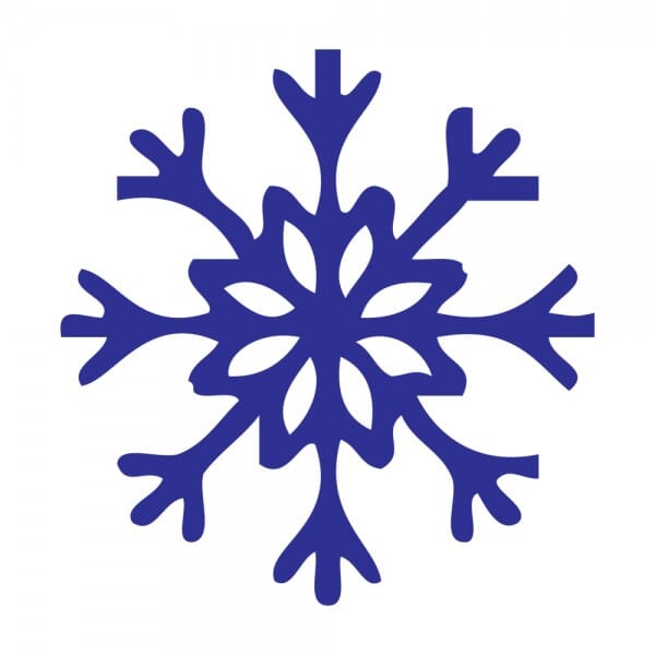 Trodat Printy 4921 - Stock Stamp - Christmas - Snowflake - size 1/2&quot; x 1/2&quot;