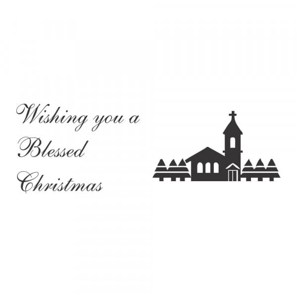 Craft Stamp - Wishing you a blessed Christmas