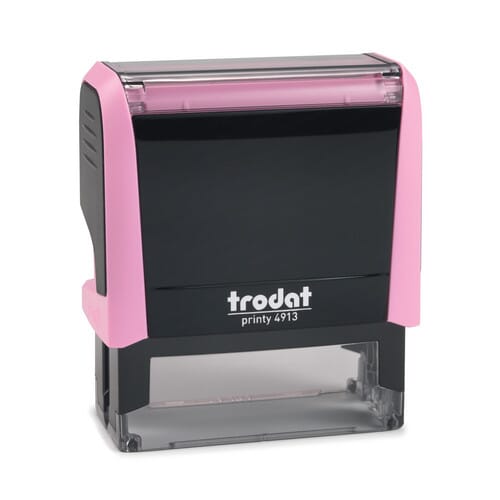 Trodat Printy 4913 ROSE 7/8'' x 2-1/4'' - 5 lignes Édition limitée