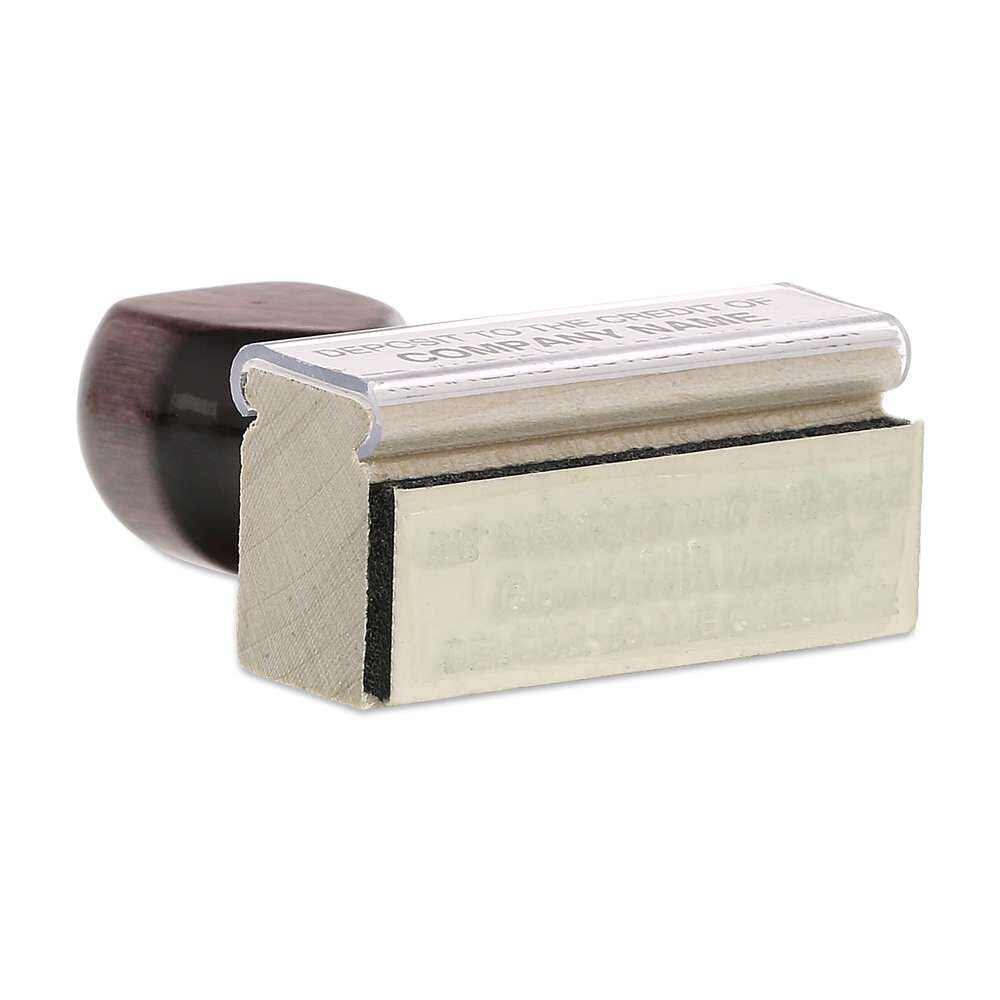 Rubber Stamp wood 1/2" X 2" up to two lines getstamps.ca