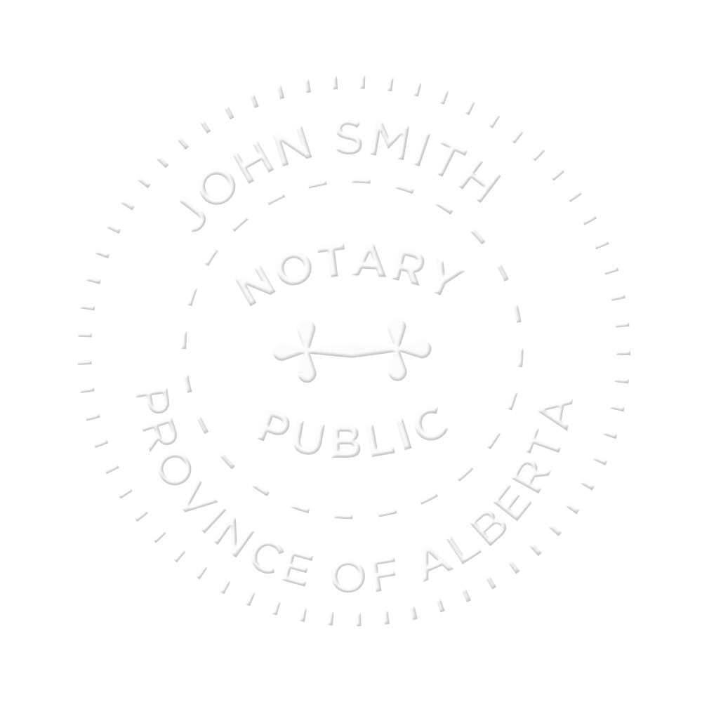 Alberta Notary seal 1 5/8'' diameter getstamps.ca