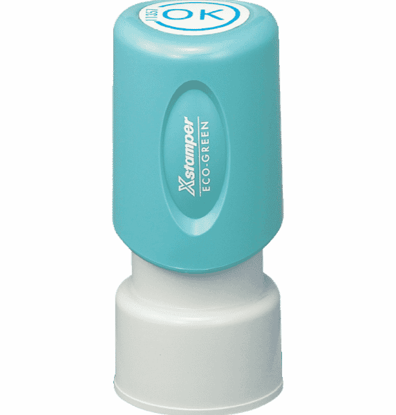 N32 - Round Inspection Stamp 5/8&quot; Diameter Large