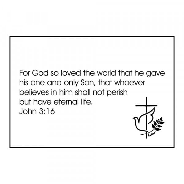 Craft Stamp - John 3:16
