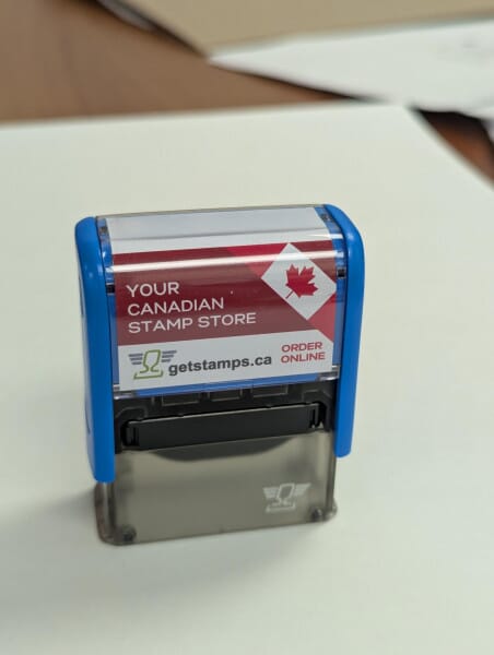 Imprint 11 9/16" x 1-1/2" - 4 lines