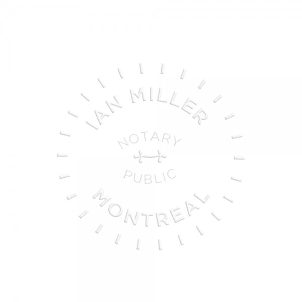 Trodat Ideal Seal Embosser 1 5/8" diameter getstamps.ca