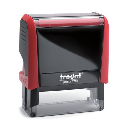 Trodat Printy 4913 FIERY RED 7/8&quot; x 2-1/4&quot; Limited Edition