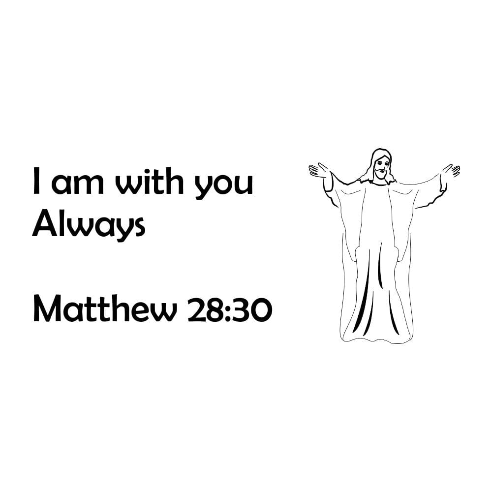 Craft Stamp - I am With You Always | getstamps.ca