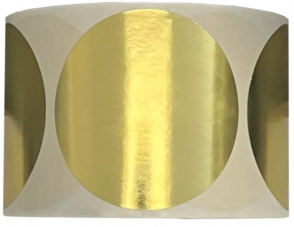 Seal Label Plain Round Gold - 2.25" (Pack of 100)