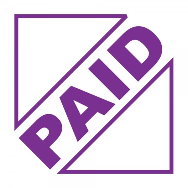 Trodat Printy 4921 - Stock Stamp - Paid - size 1/2&quot; x 1/2&quot;